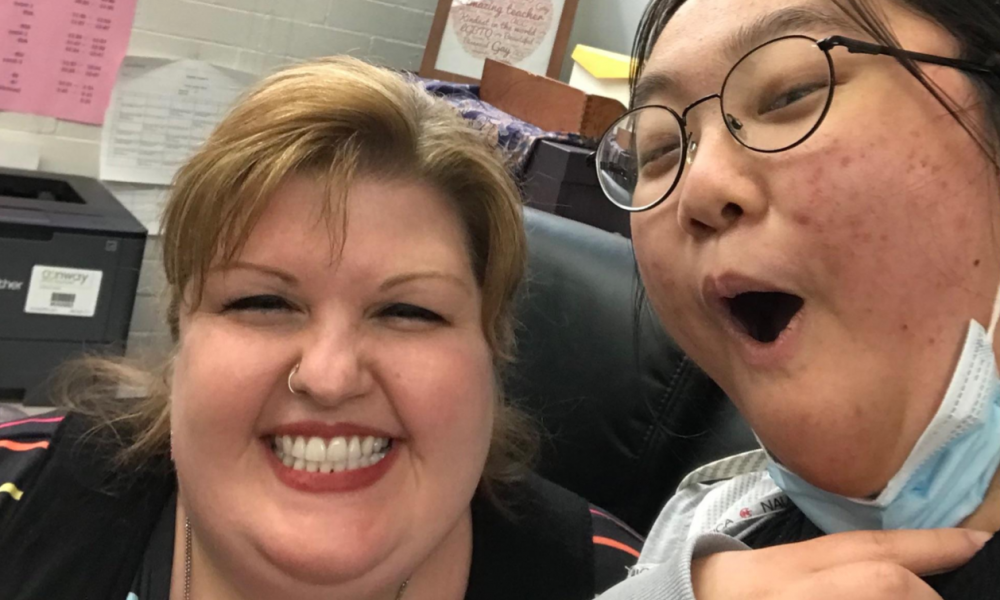 Selfie of the author and Danielle Murray