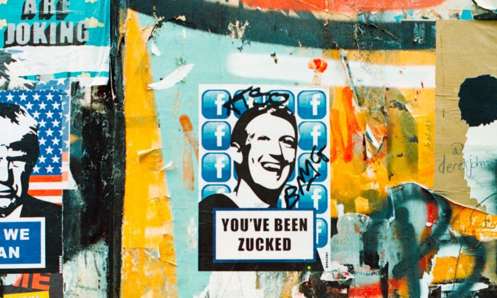 Poster of Mark Zuckerberg with a caption that reads "You've been Zucked"