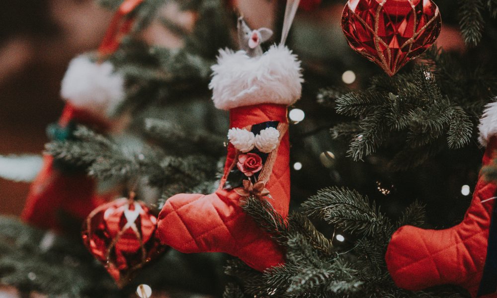 Image of Christmas tree with decorations-image courtesy of Annie Spratt