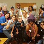 image of bps teachers at holiday party