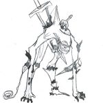 Drawing of a monster