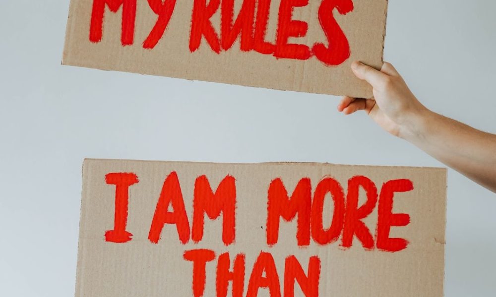 Image of posters regarding dress code for girls