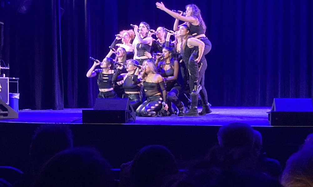 Photo of the acapella group Pitch Please! Photo courtesy of the author.