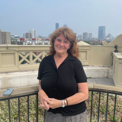 Image of Connie Breece outside of the boiling building