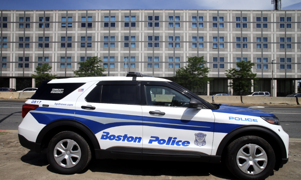 photo of Boston police car