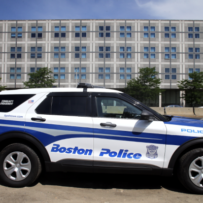 photo of Boston police car