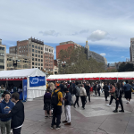 Photo of a crowd at Boston Book Fair. Photo courtesy of Ella Verinder