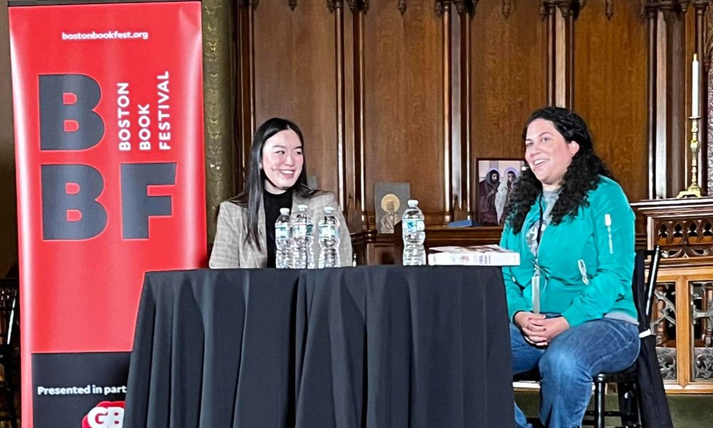 Chloe Gong being interviewed photo courtesy of Ella Verinder.