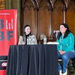 Chloe Gong being interviewed photo courtesy of Ella Verinder.