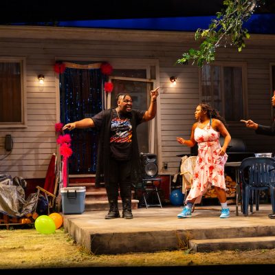 Photo of a scene from the Fat Ham play. Photo courtesy of T Charles Erickson Photography Photograph © T Charles Erickson tcharleserickson.photoshelter.com