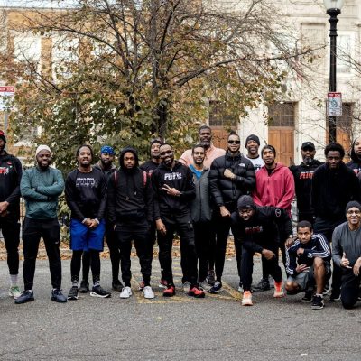 Photo of Black Men Run Boston participants. Photo courtesy of the author.