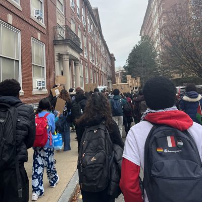 Photo of the protest. Photo courtesy of the author.