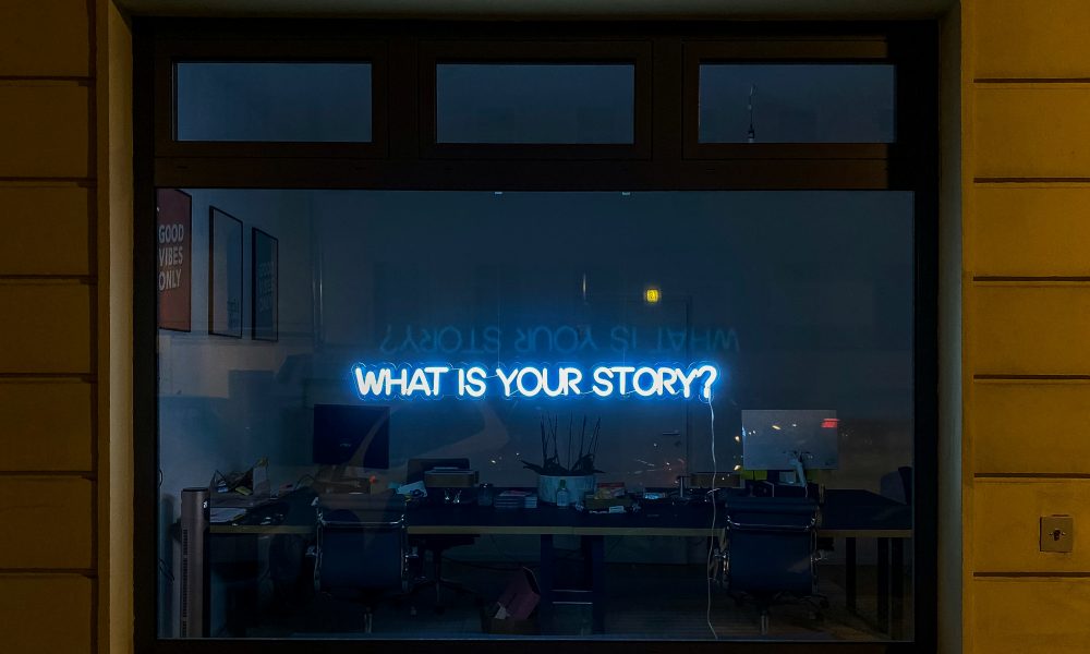 Image of what's your story courtesy of Etienne Girardet on Unsplash