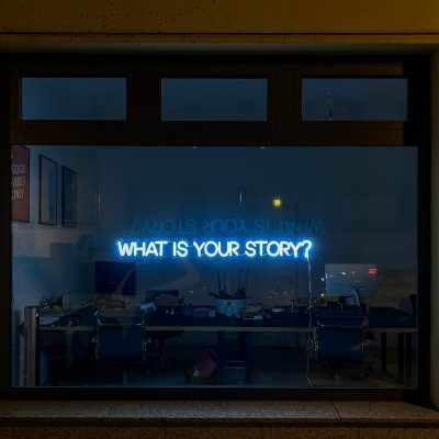 Image of what's your story courtesy of Etienne Girardet on Unsplash
