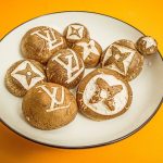 Louis Vuitton logos imprinted on bread. Photo courtesy of cookcool on Pixabay.