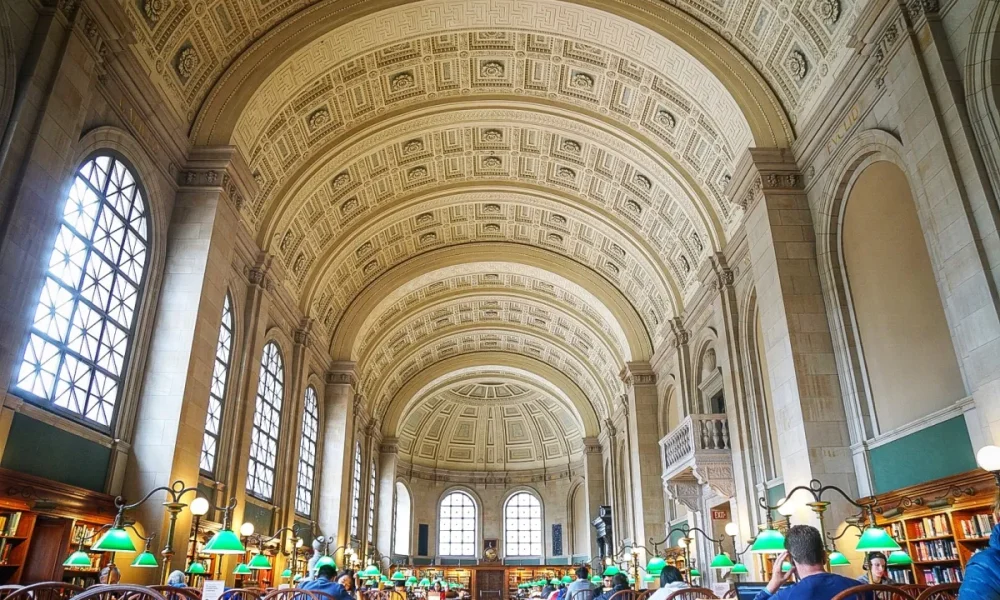 Photo of a Copley Library room. Photo courtesy of Baileys Table.