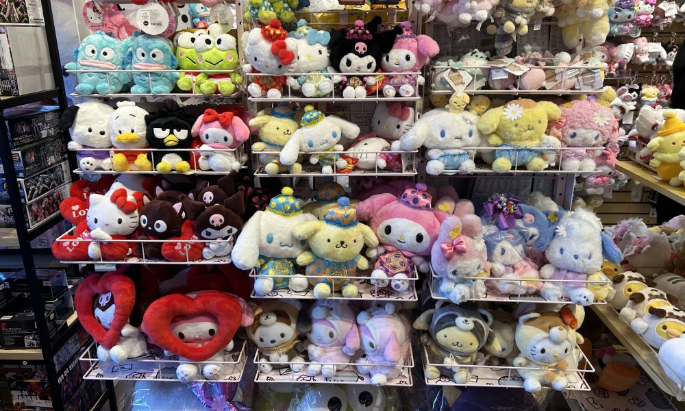 Image of Sanrio items on display