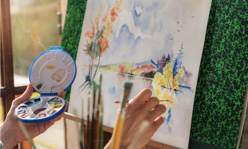 Image of landscape painting courtesy of @benowa on Unsplash