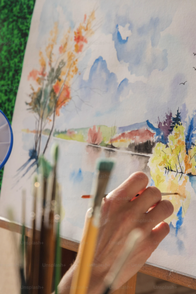 Image of landscape painting courtesy of @benowa on Unsplash