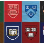 Photo of Ivy League Crests. Photo courtesy of Julia Schorr.