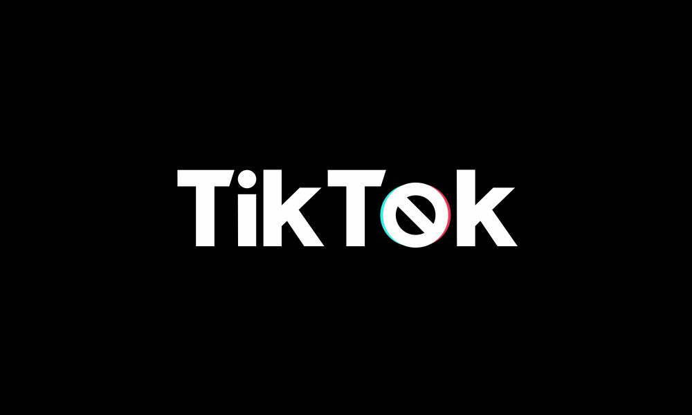 Photo of the TikTok title with a ban sign replacing the letter "o". Photo courtesy of Visuals on Unsplash.
