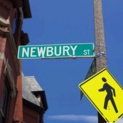 Photo of the Newbury St. sign