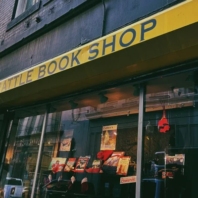 Brattle Book Shop signage, from Your Magazine.