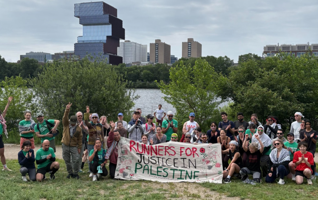 Group picture of Runners for Justice in Palestine