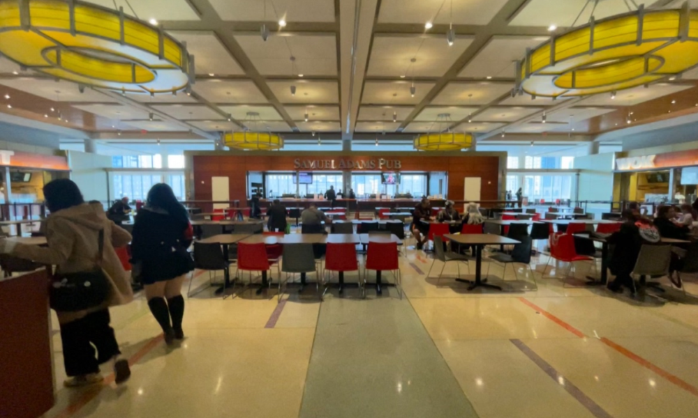 Interior of the PAX East food court.